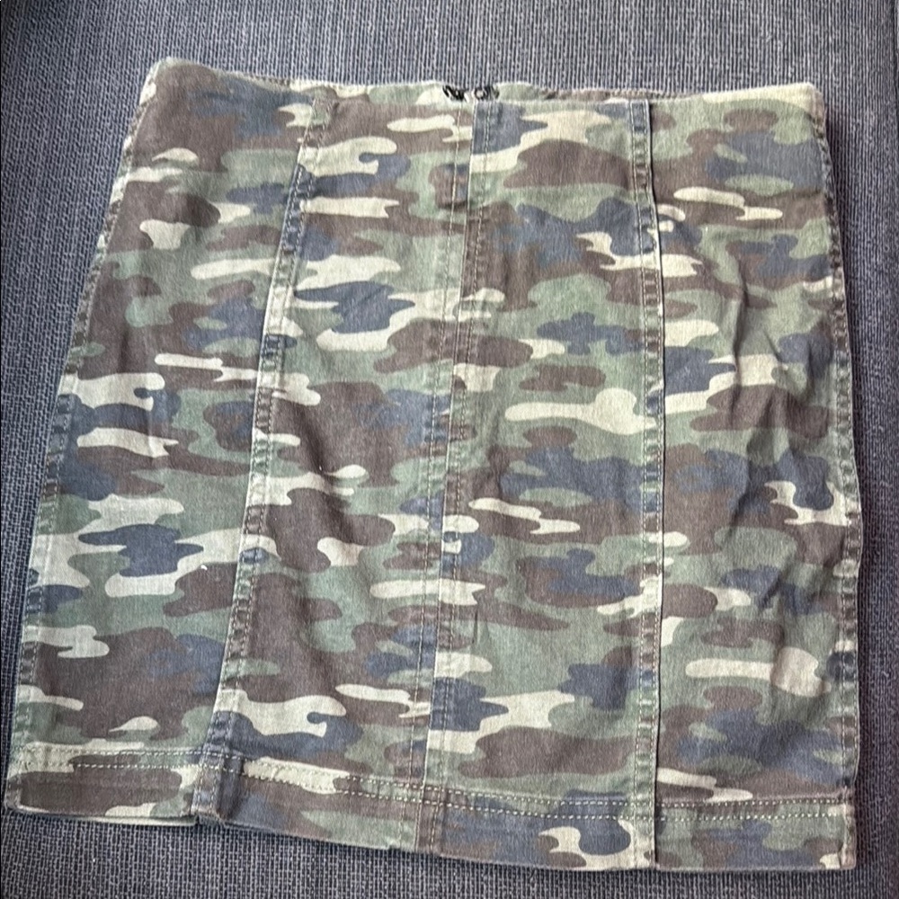 Free People Camouflage Mini Skirt